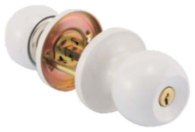 LXR-6811 White Ball Knob Lock Series